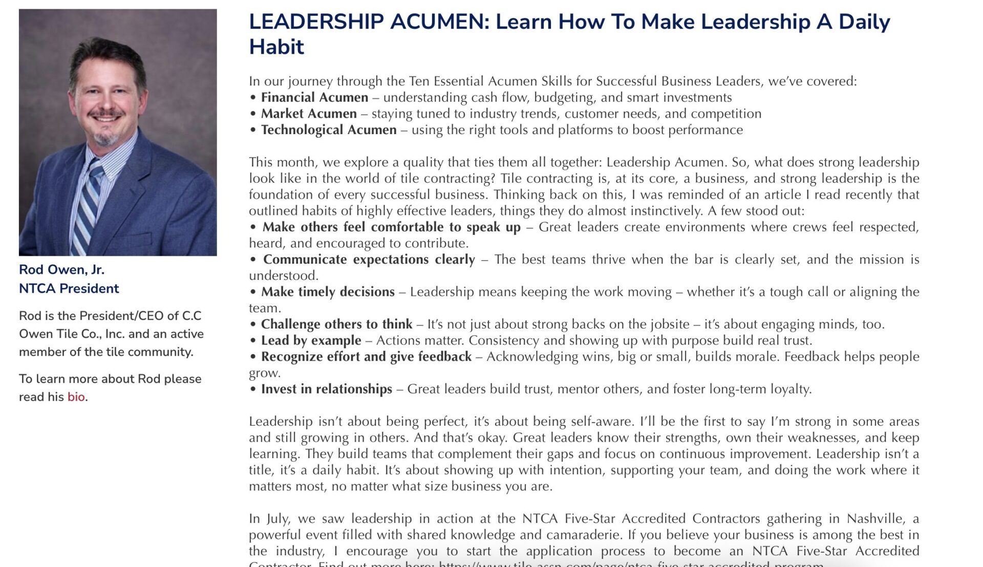 NCTA Presidential Letter August 25